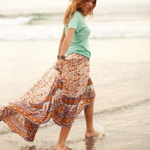 SOLD Spell Gypsy Collective CASTAWAY Skirt ORANGE - Picture 3 of 8